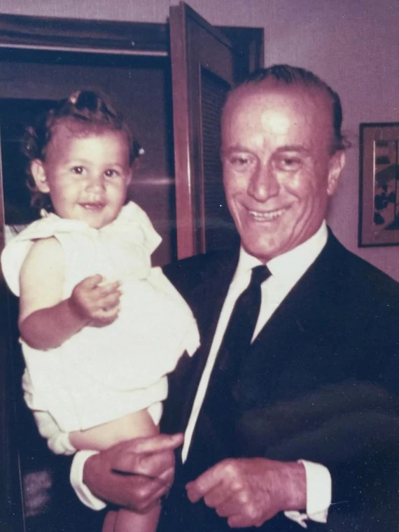 Aldo Gucci z córką Patricią