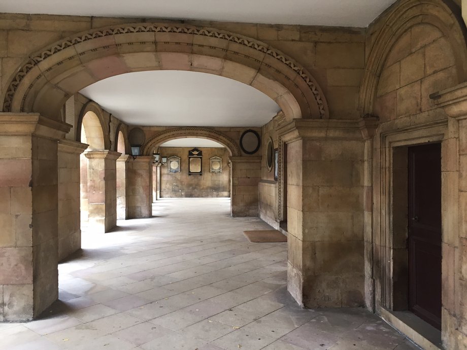 The Apple office is located close to Cambridge University's Downing College.