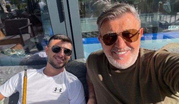 Šerif Konjević sa sinom