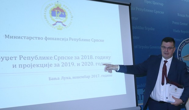 Zoran Tegeltija ministar finansija RS budzet predstavljanje