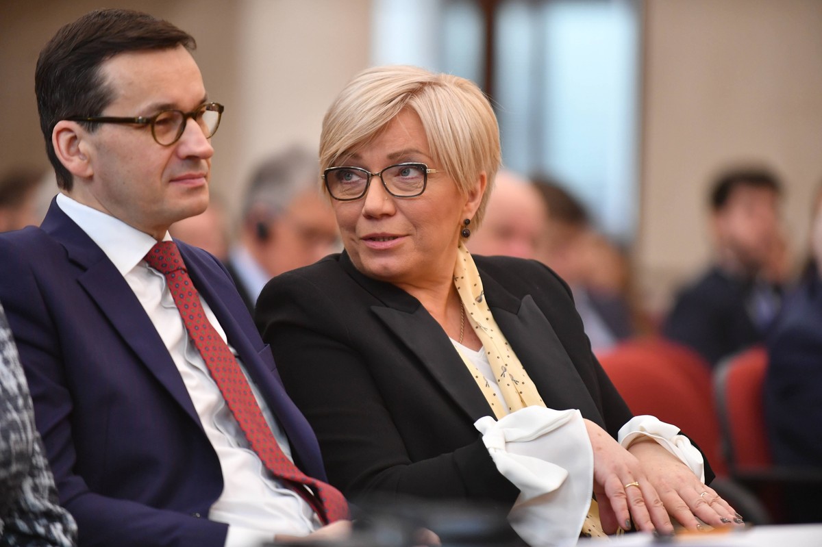 Mateusz Morawiecki i Julia Przyłębska