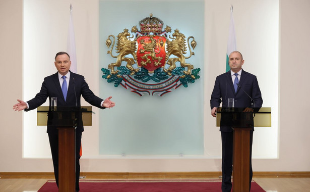 Prezydent RP Andrzej Duda oraz prezydent Bułgarii Rumen Radew