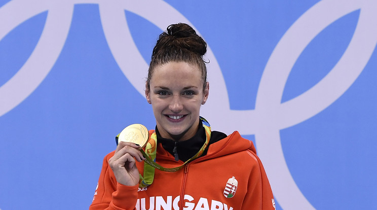 Hosszú Katinka második aranyérmét szerezte Rióban/Fotó: AFP