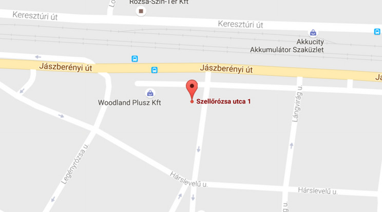 Halálos motorbaleset történt a Jászberényi úton /Fotó: Google Maps