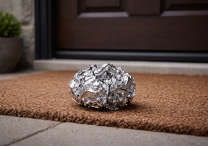 Loptica od aluminijumske folije