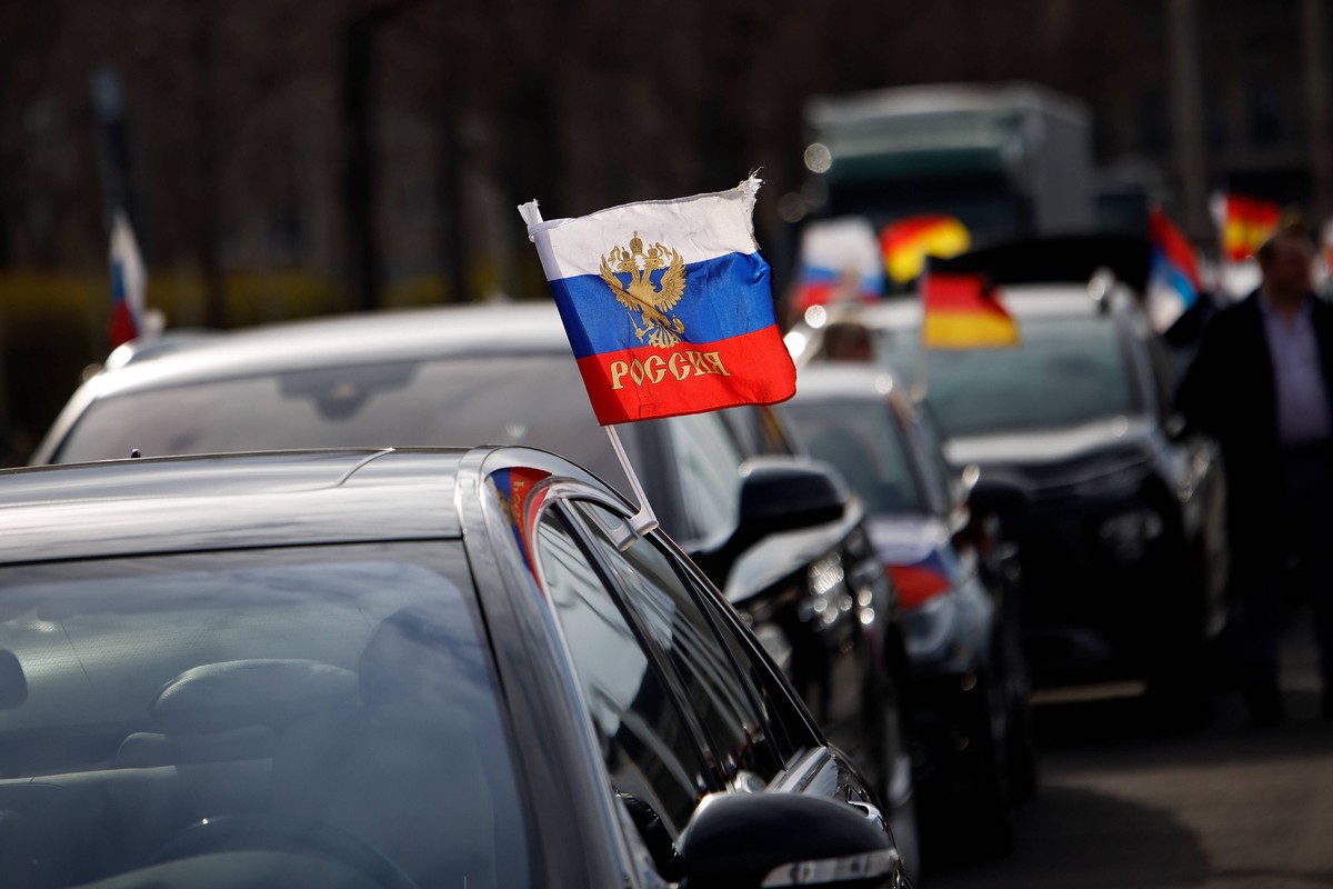 Parada prorosyjska w Berlinie