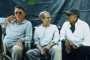Ermanno Olmi, Ken Loach i Abbas Kiarostami na planie filmu &quot;Bilety&quot;
