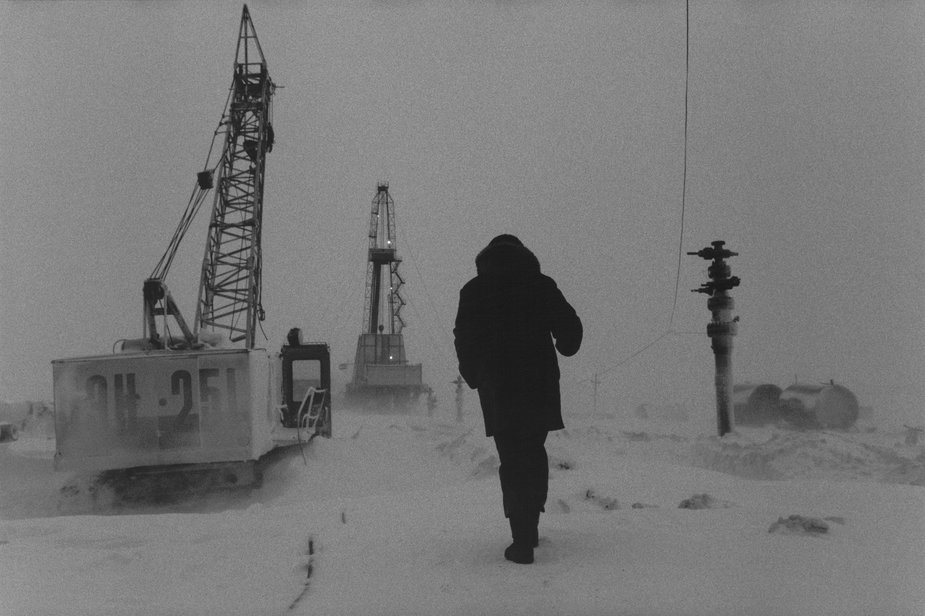 Szyby naftowe na Syberii, 1992 r. 