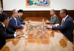Aleksandar Vučić i Li Ming