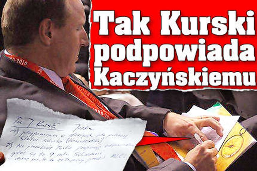 Tak Kurski podpowiada Kaczyńskiemu