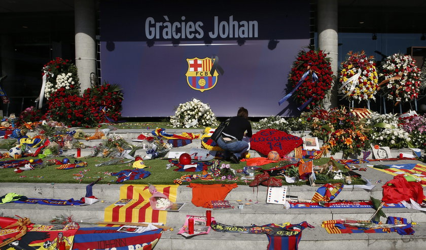 Barcelona pożegnała Johana Cruyffa. Wzruszająca uroczystość