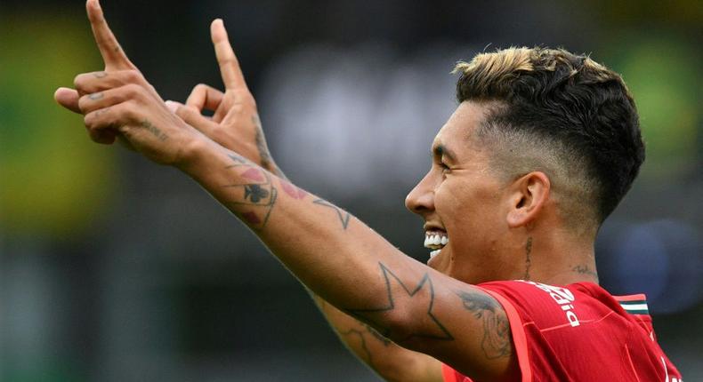 Three and easy: Roberto Firmino scored a hat-trick in a 5-0 Liverpool win at Watford Creator: JUSTIN TALLIS