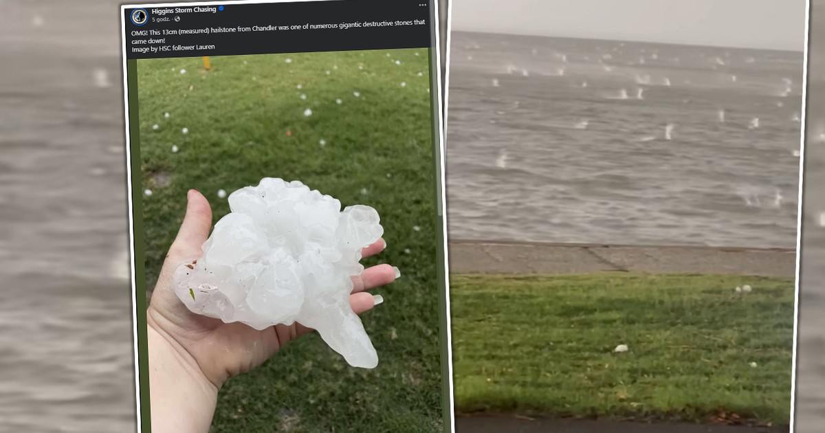 Gigantyczny grad i cyklon sieją spustoszenie. Musieli zamknąć nawet lotniska