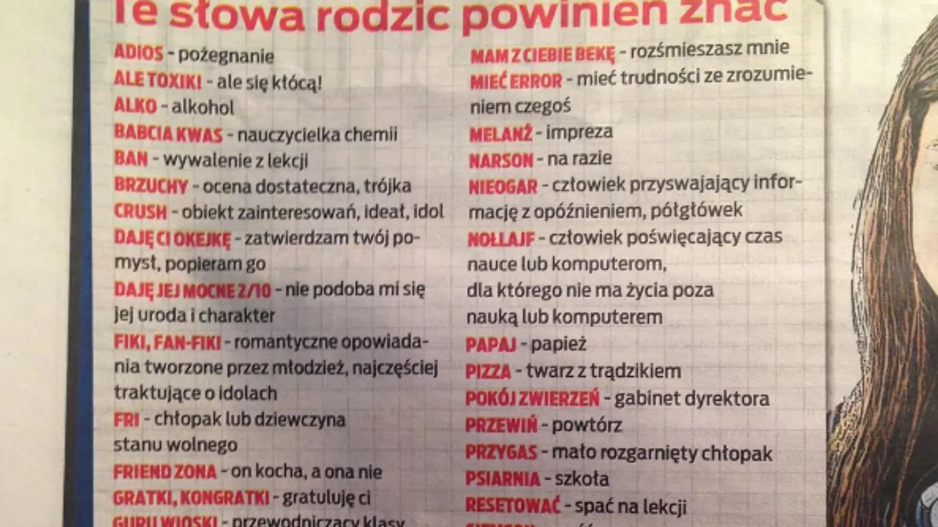 Słowniczek młodzieżowego slangu dla rodziców rozbawił internautów. Zobacz, JAK NIE MÓWIĄ młodzi