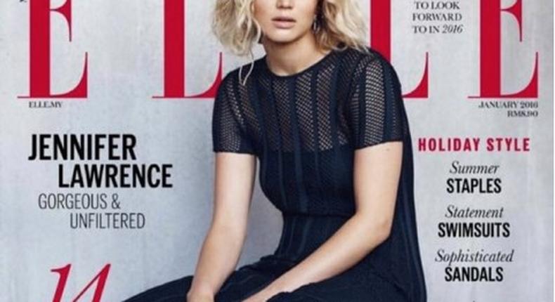 Jennifer Lawrence for Elle Malaysia