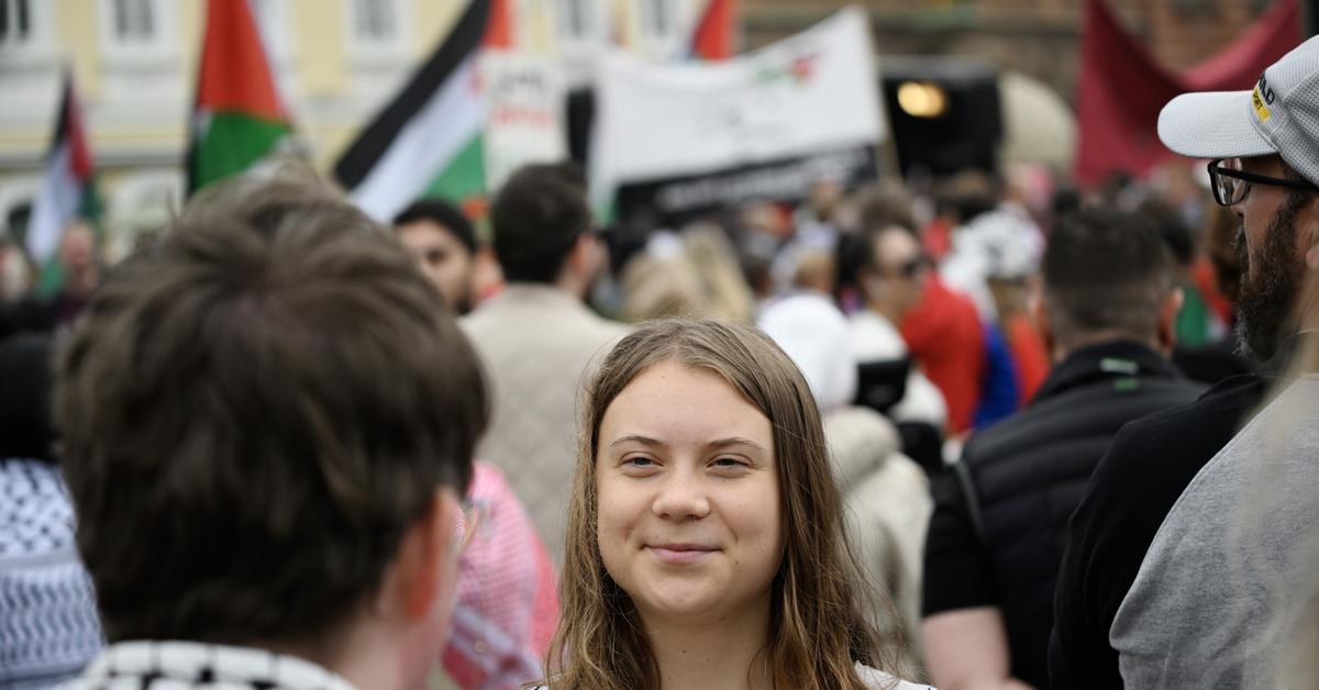  W Szwecji antyizraelska manifestacja. Wzięła w niej udział Greta Thunberg