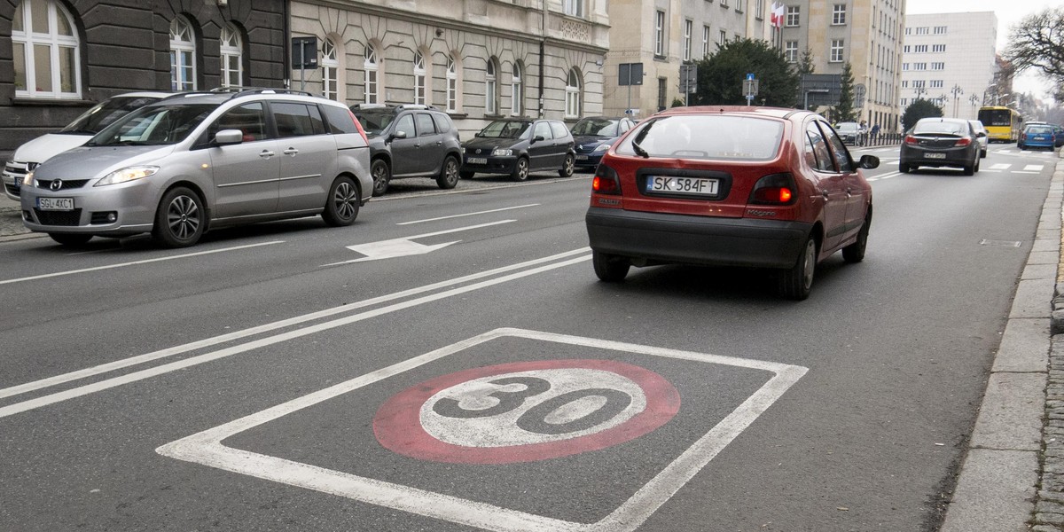 Strefa Tempo 30 w Katowicach obowiązuje od 17 sierpnia 2015