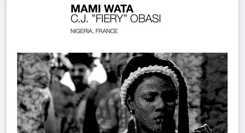 C.J. Obasi's Mami Water produced by Oge Obasi [Instagram/fierycj]