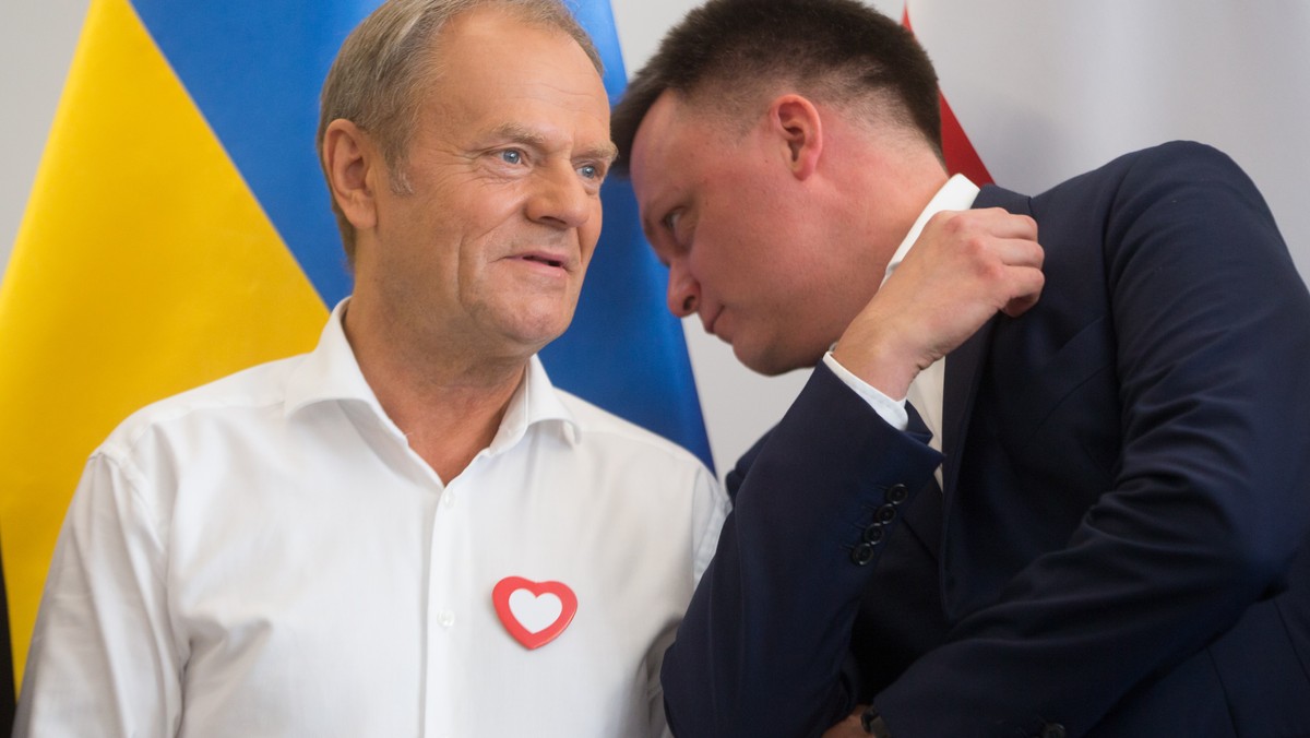 Donald Tusk i Szymon Hołownia