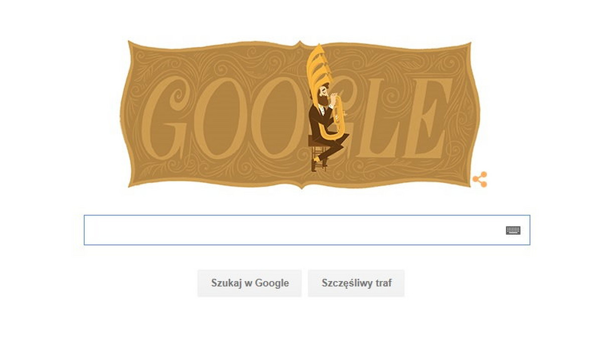 Anonimowa podobizna Adolphea Saxa została dziś umieszczona w Google Doodle. Dokładnie 6 listopada 2015 roku przypada 201 rocznica urodzin wynalazcy. Kim był Adolphe Sax?