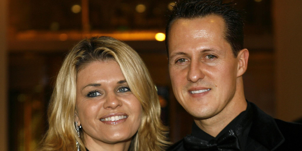 Michael Schumacher z żoną Corinną