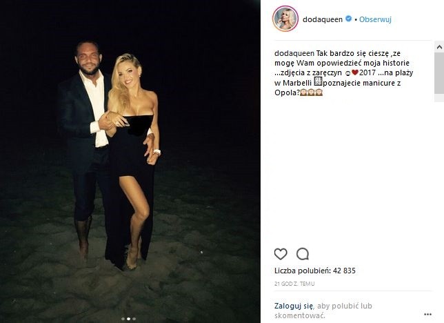 Doda i Emil Stępień w dniu zaręczyn