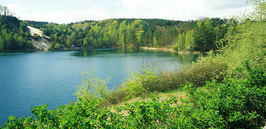 Jezioro Turkusowe na wyspie Wolin