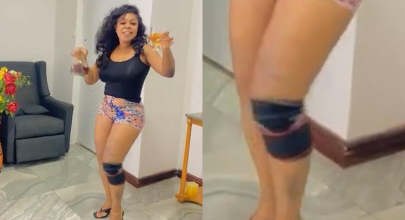 Afia Schwarzenegger seeks police permission to smoke weed to cure knee disease (VIDEO) 