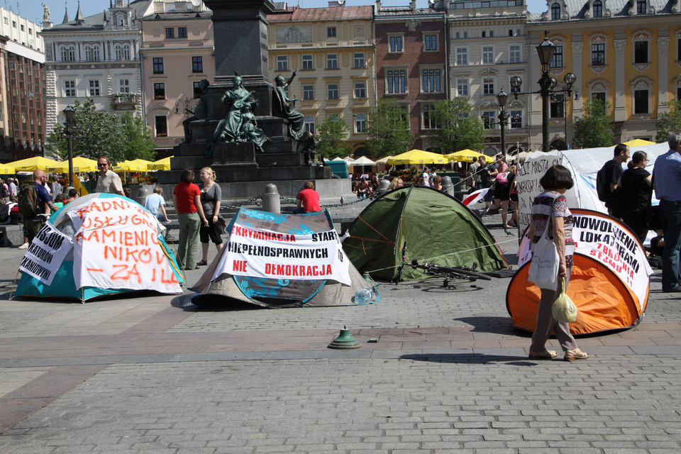Protest Rynek Główny.FOT. Jacek Krawczyk/Onet