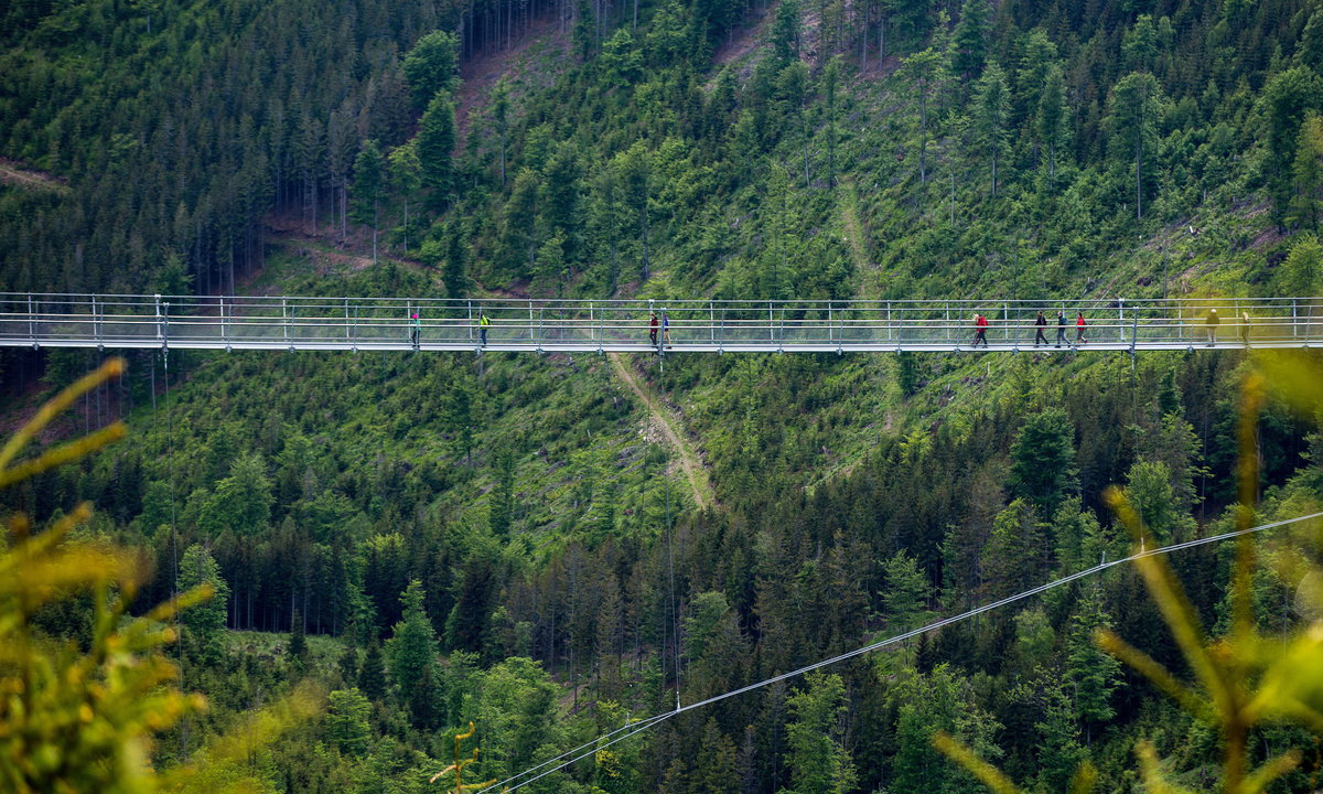 Najdłuższy most wiszący na świecie. Polska gmina sprawdza swoje szanse