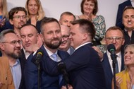 Prezes PSL Władysław Kosiniak-Kamysz i przewodniczący Polski 2050 Szymon Hołownia.