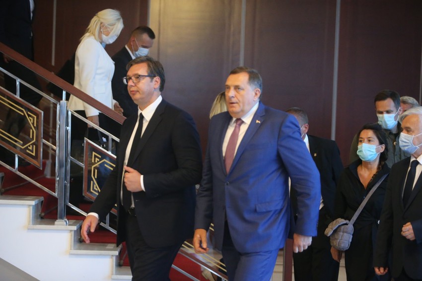 Aleksandar Vučić i Milorad Dodik