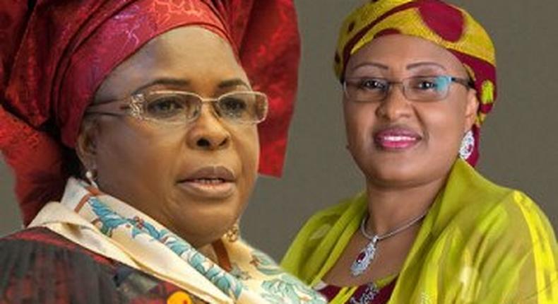 Aisha Buhari and Patience Jonathan