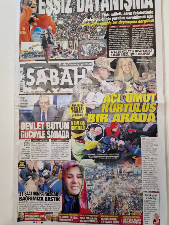 Prorządowa gazeta Sabah przedstawia wysiłki władz w pozytywnym świetle