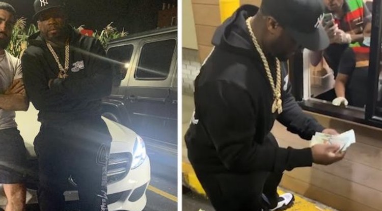 50 Cent szétosztott 30 ezer dollárt  egy New York-i Burger King dolgozói között  - Videó