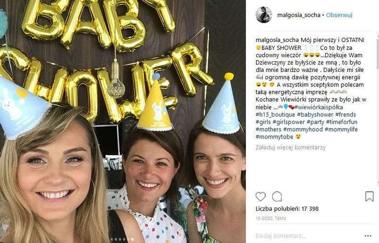 baby shower Małgorzaty Sochy