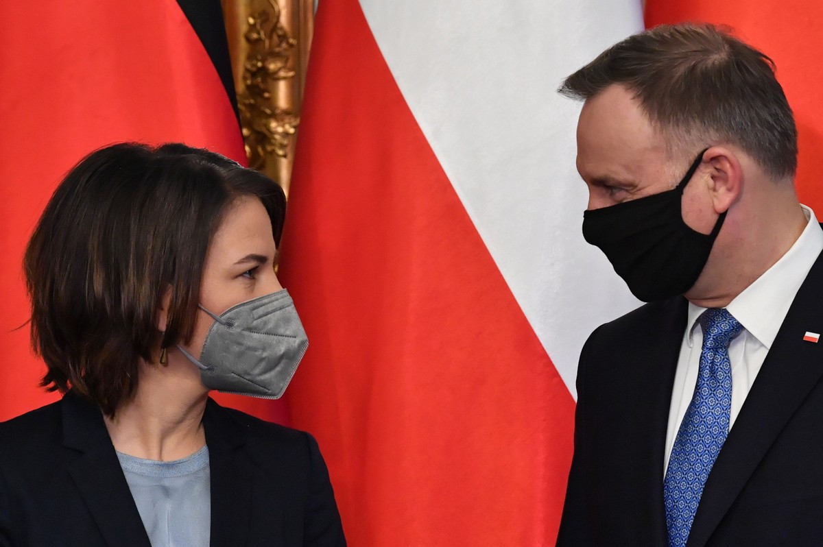 Andrzej Duda i Annalena Baerbock