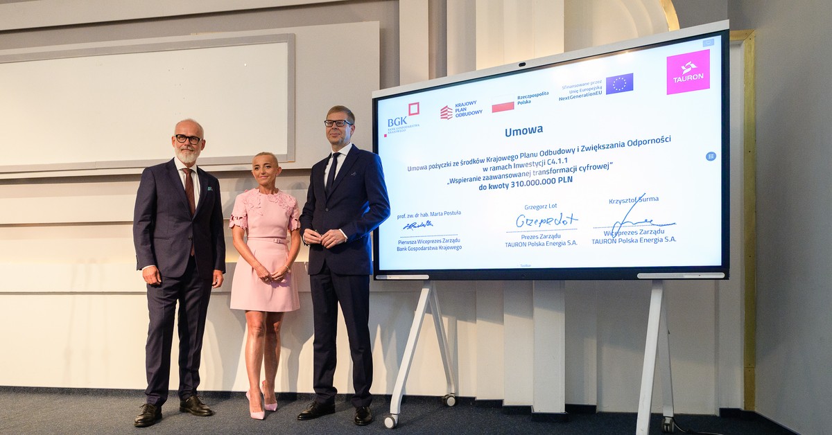 Tauron z rekordowym finansowaniem z KPO. 16 mld zł na sieci energetyczne i cyfryzację