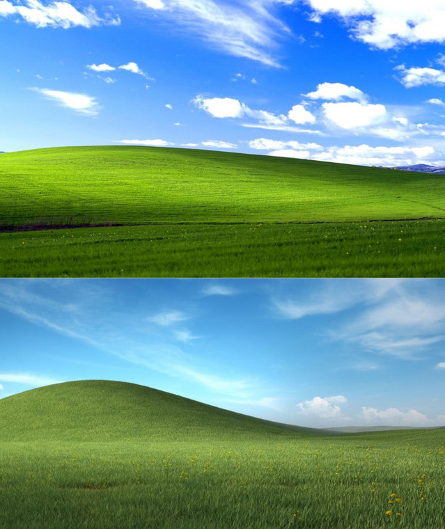 Oryginalna Idylla (na górze) i nowa wersja w Microsoft Teams (na dole) 