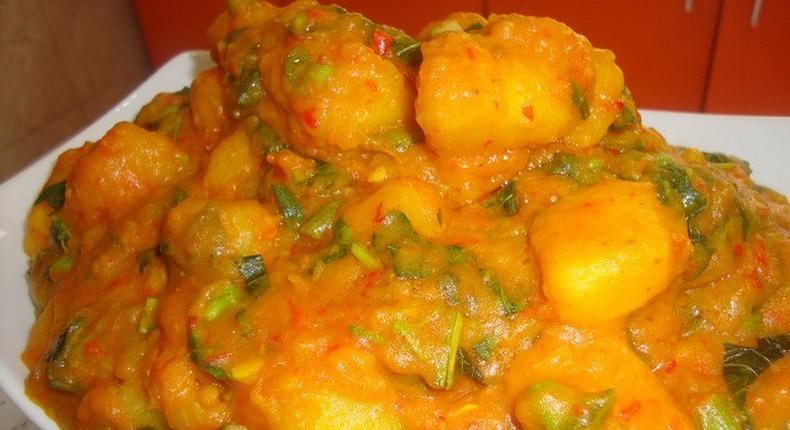 Yam porridge