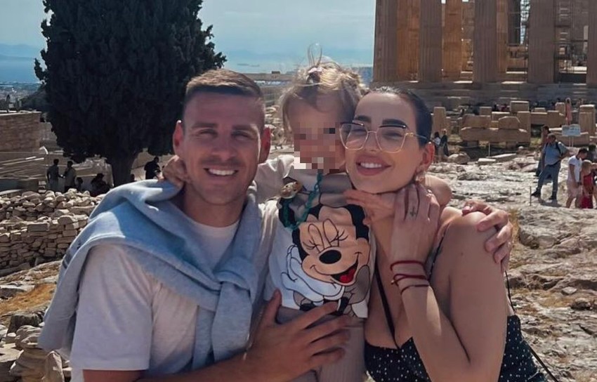 Marko Gobeljić i Katarina Grujić sa ćerkom Katjom