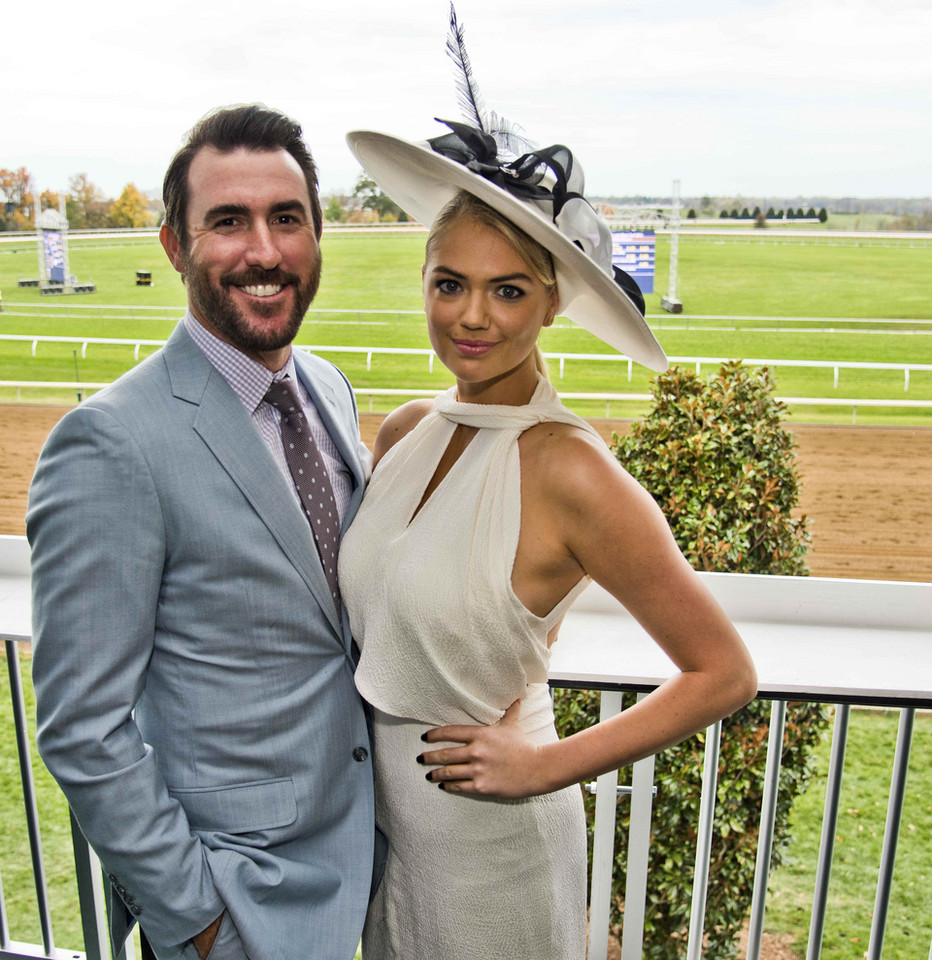 Kate Upton i Justin Verlander
na wyścigach