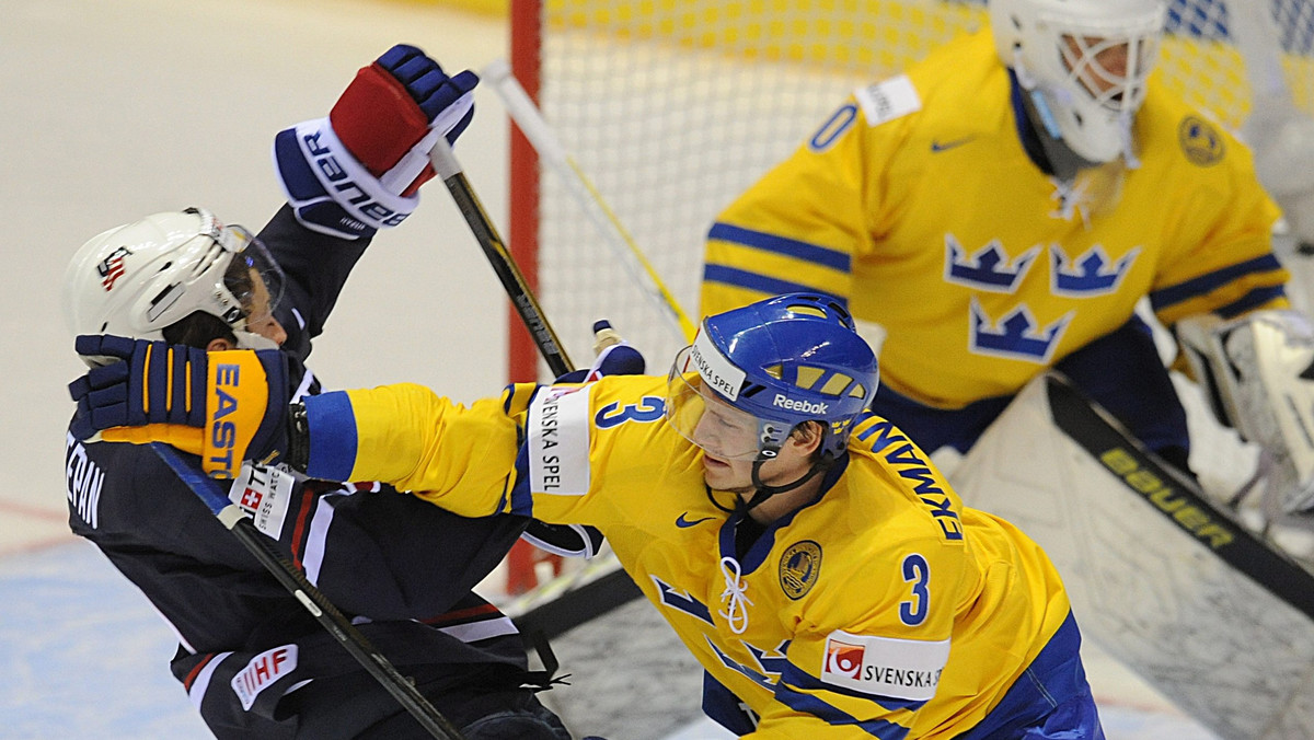 W ostatnim meczu w grupie C hokejowych mistrzostw świata elity na Słowacji, reprezentacja Szwecji bardzo pewnie pokonała USA 6:2 (1:1, 3:0, 2:1) i zapewniła sobie pierwsze miejsce.