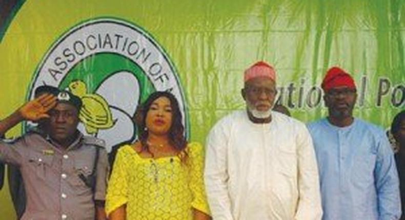 From left: Representative of Comptroller-General, Nigeria Customs Service, Assistant Comptroller Binga Panunga; Treasurer, Poultry Association of Nigeria, PAN Imo State branch, Mrs Ijeoma Nwachuckwu; Chairman of the occasion, Alhaji Muhammad Adam and President of PAN, Dr. Ayoola Oduntan at the 2015 PAN National Summit, in Lagos. 