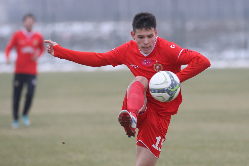 Mariusz Stępiński w koszulce Widzewa