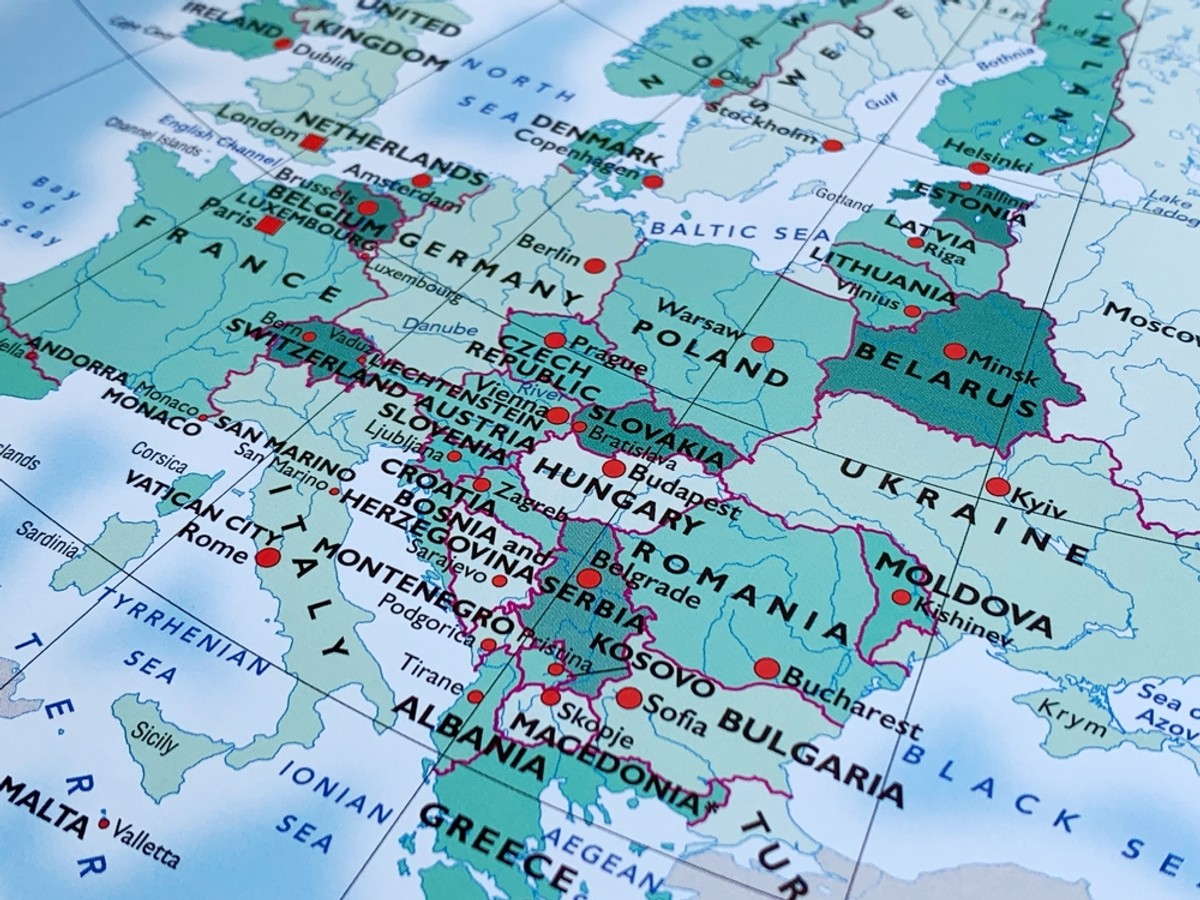 mapa, Europa