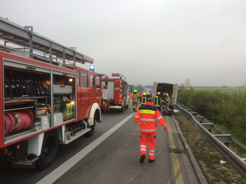 Wypadek polskiego busa w Niemczech. Wielu rannych!