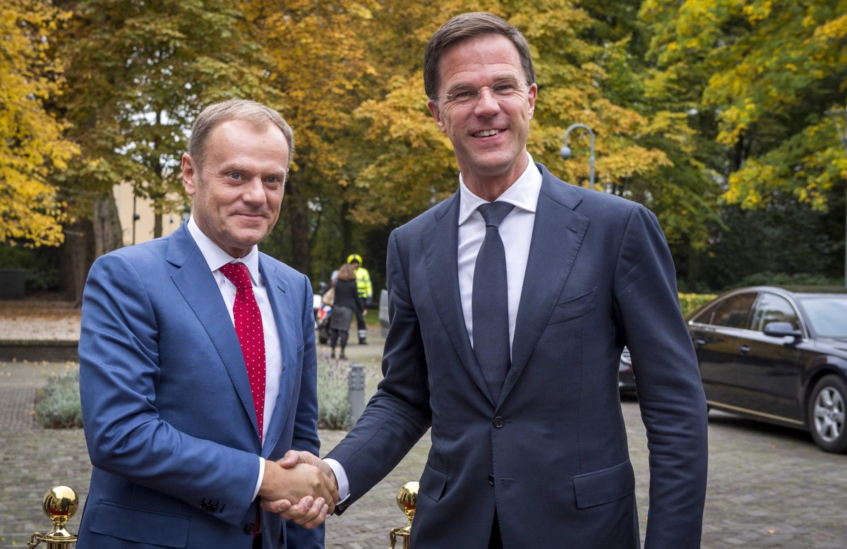 Donald Tusk i Mark Rutte