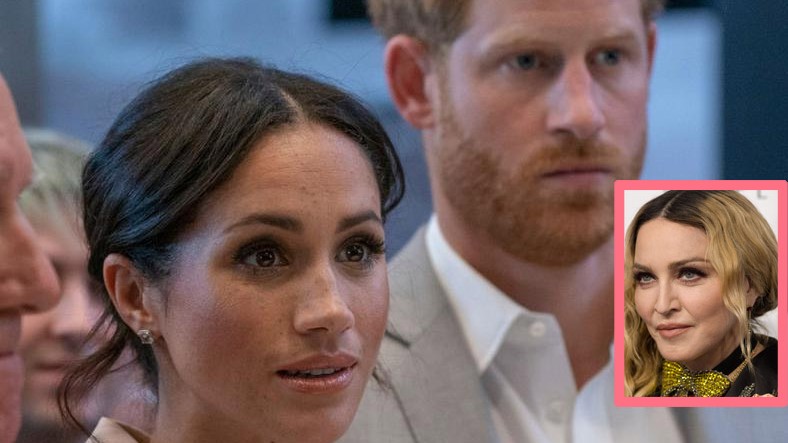 Meghan, Harry és Madonna Fotó: Puzzlepix