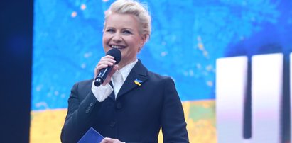 Małgorzata Kożuchowska w niezwykłej kreacji na koncercie "Chwała Ukrainie. Dzisiaj Ukraina jest kobietą”. Zobacz! 